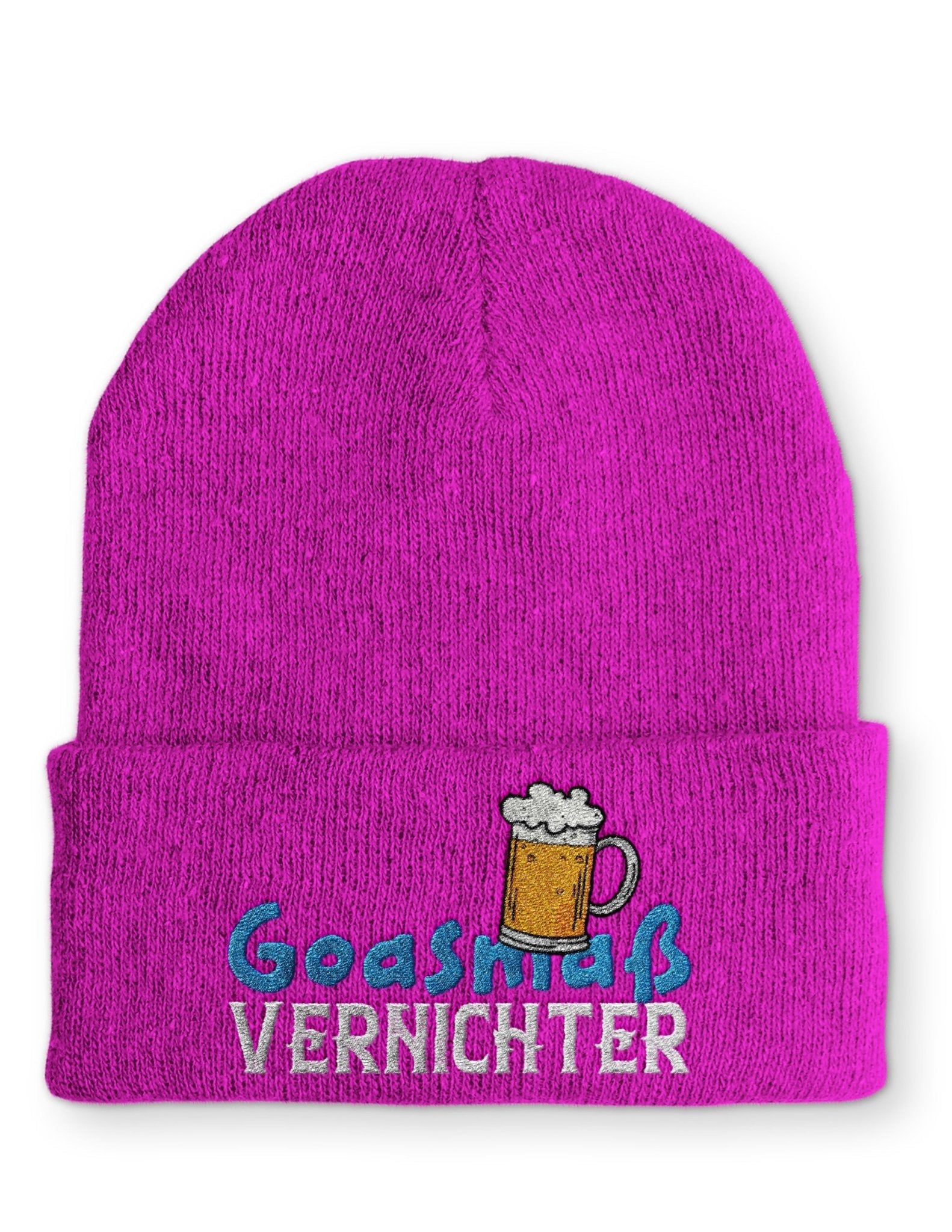 Goasmaß Vernichter Beanie Mütze mit Spruch - tshirtladen - Mütze