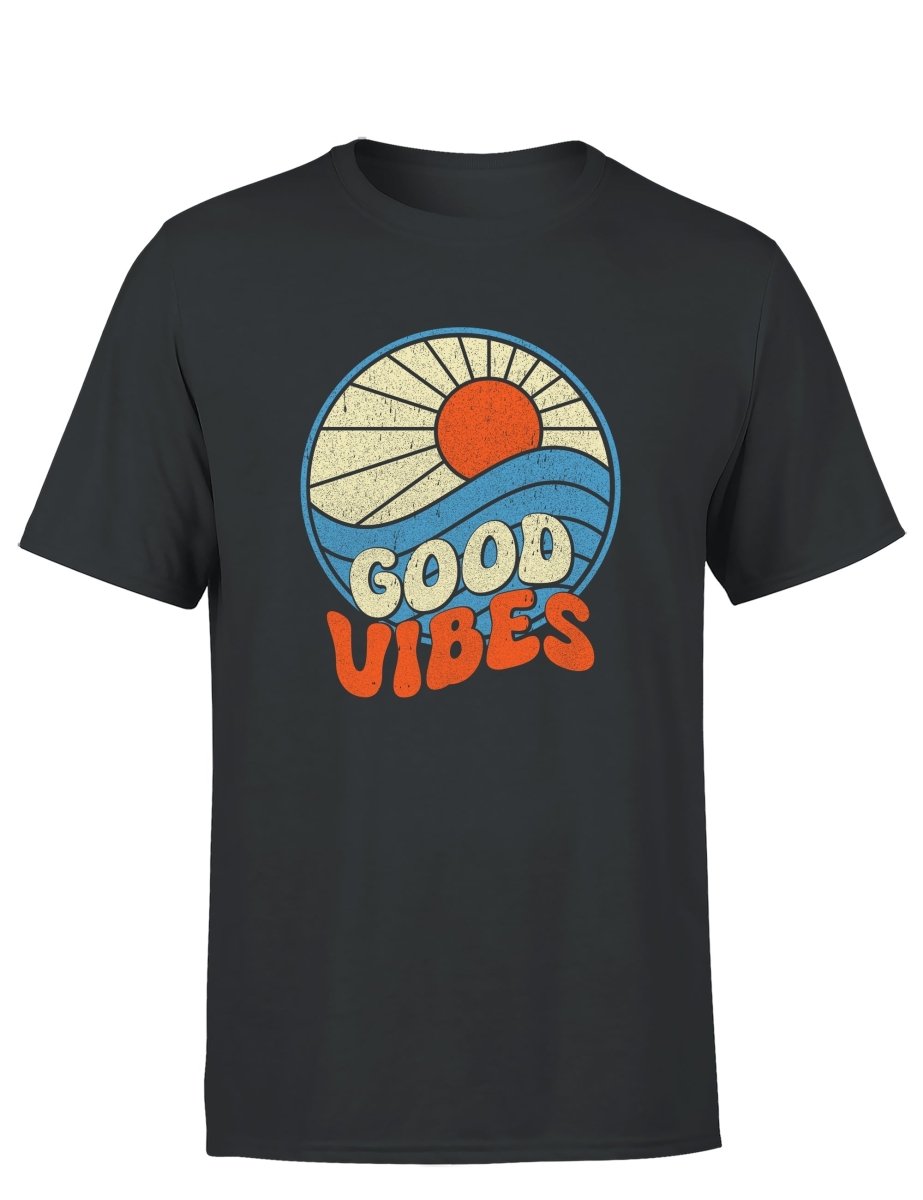 Good Vibes Sommer Party Herren T-Shirt - Schwarzer - Kaffee