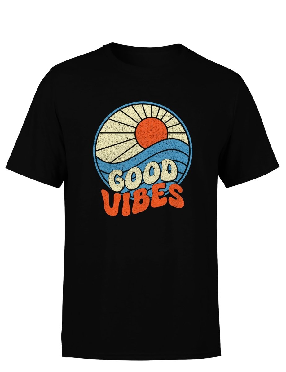 Good Vibes Sommer Party Herren T-Shirt - Schwarzer - Kaffee
