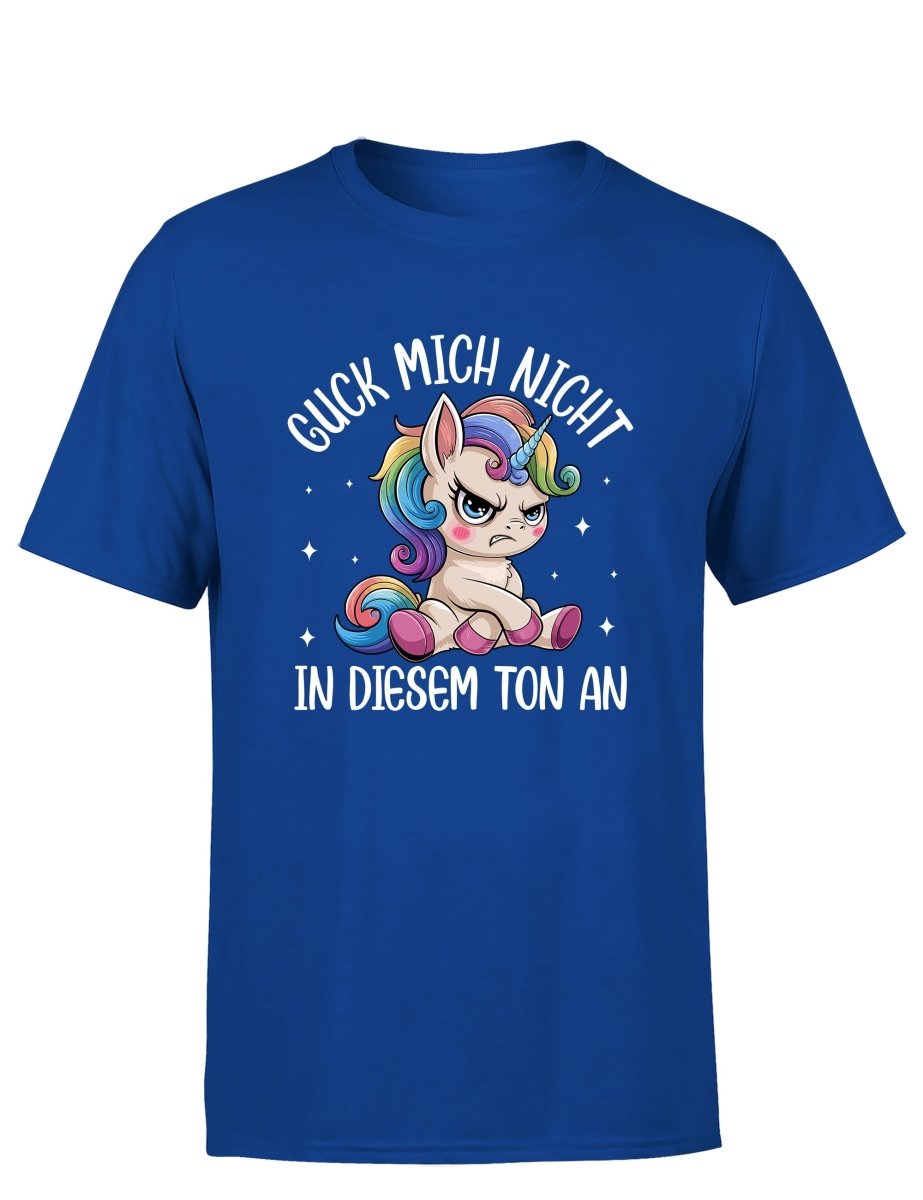 Guck mich nicht in diesem Ton an – Das freche Herren T-Shirt - Schwarzer - Kaffee