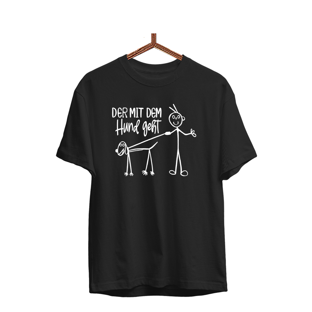 Herren T-Shirt Der mit dem Hund geht