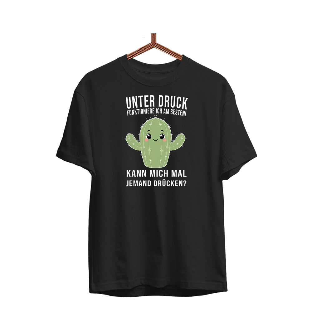 Herren T-Shirt Unter druck funktioniere ich am besten!
