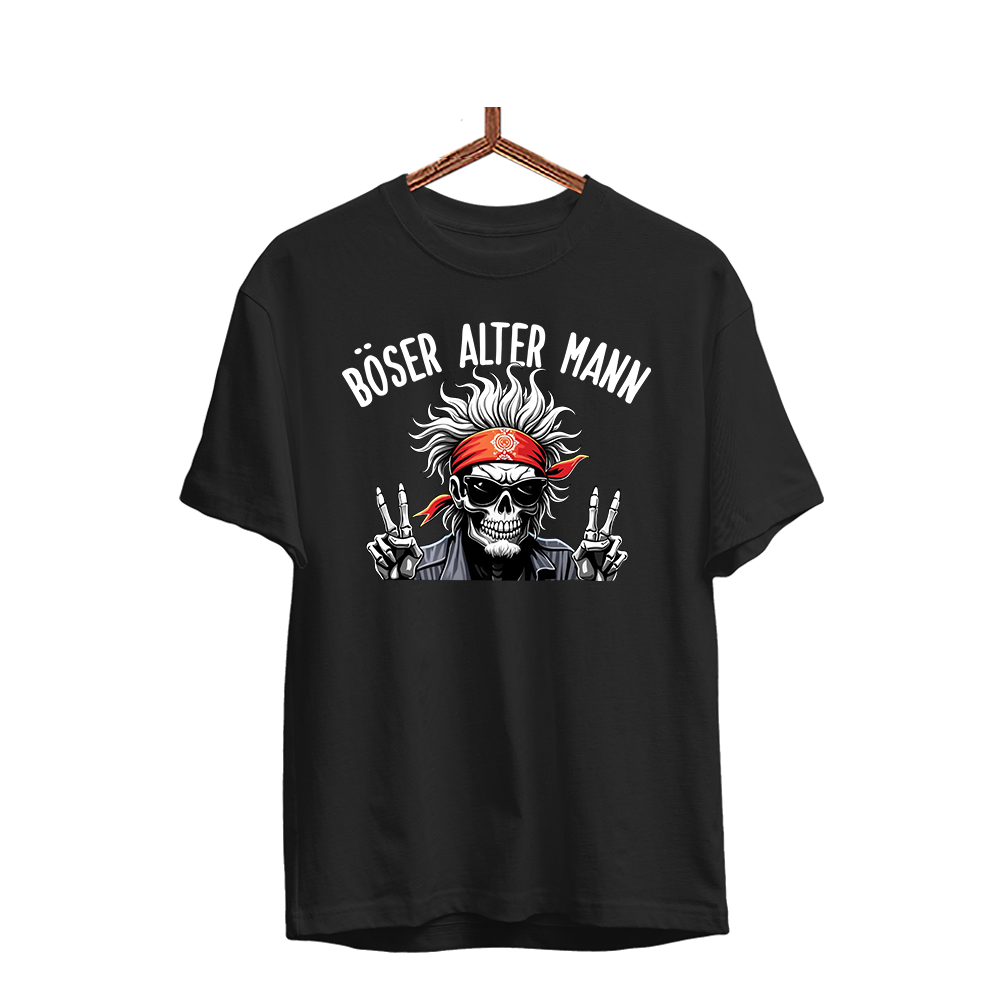 Herren T-Shirt Böser alter Mann