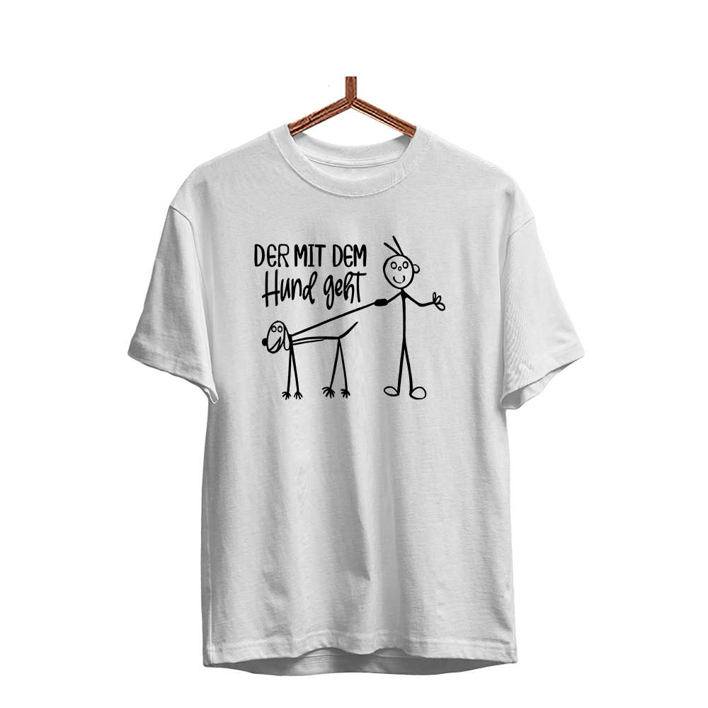 Herren T-Shirt Der mit dem Hund geht