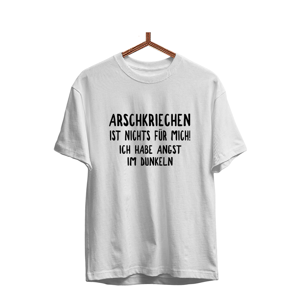 Herren T-Shirt Arschkriechen ist nichts für mich! - Schwarzer - Kaffee