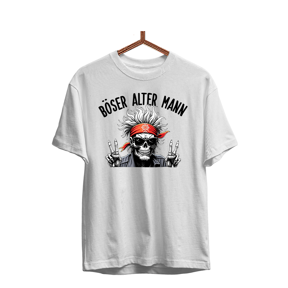 Herren T-Shirt Böser alter Mann - Schwarzer - Kaffee