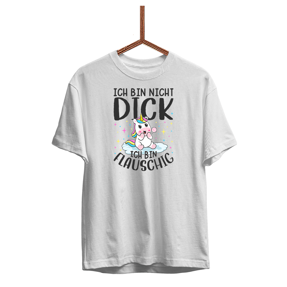 Herren T-Shirt Ich bin nicht dick, ich bin flauschig - Schwarzer - Kaffee