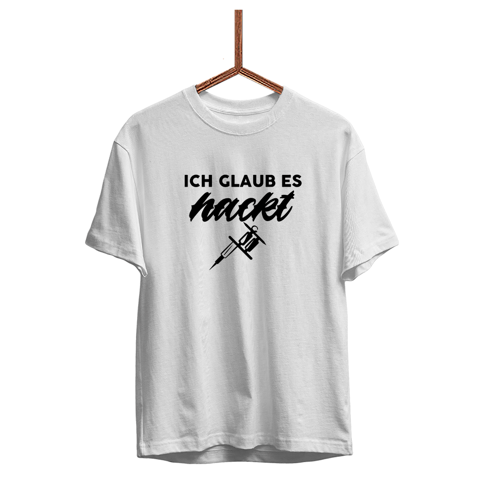 Herren T-Shirt Ich glaub es hackt - Schwarzer - Kaffee