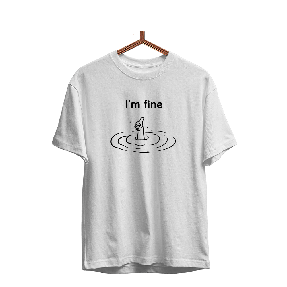 Herren T-Shirt Im fine - Schwarzer - Kaffee
