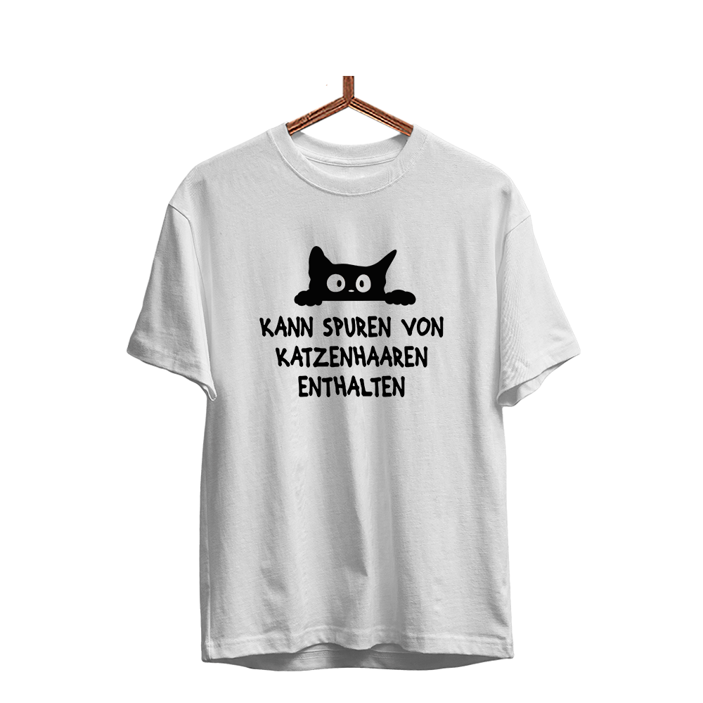 Herren T-Shirt Kann spuren von Katzenhaaren enthalten - Schwarzer - Kaffee