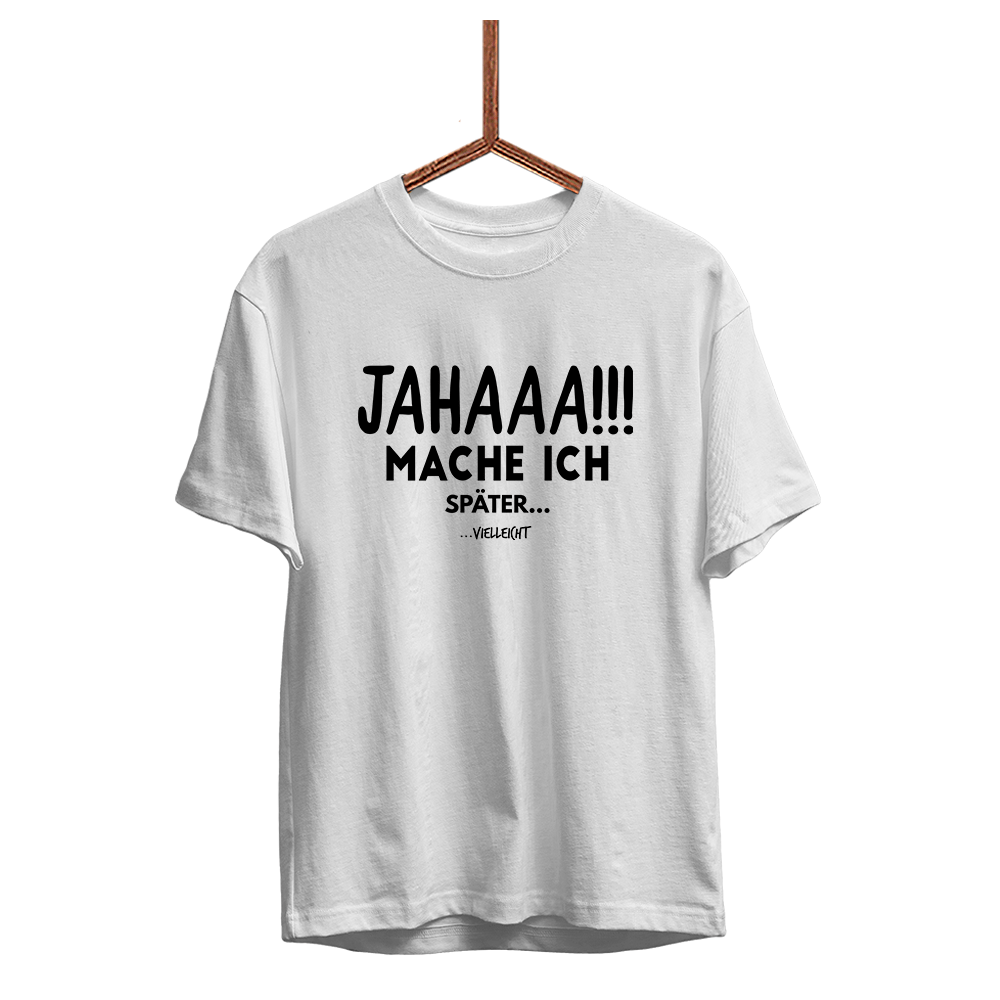 Herren T-Shirt Mache Ich - Schwarzer - Kaffee