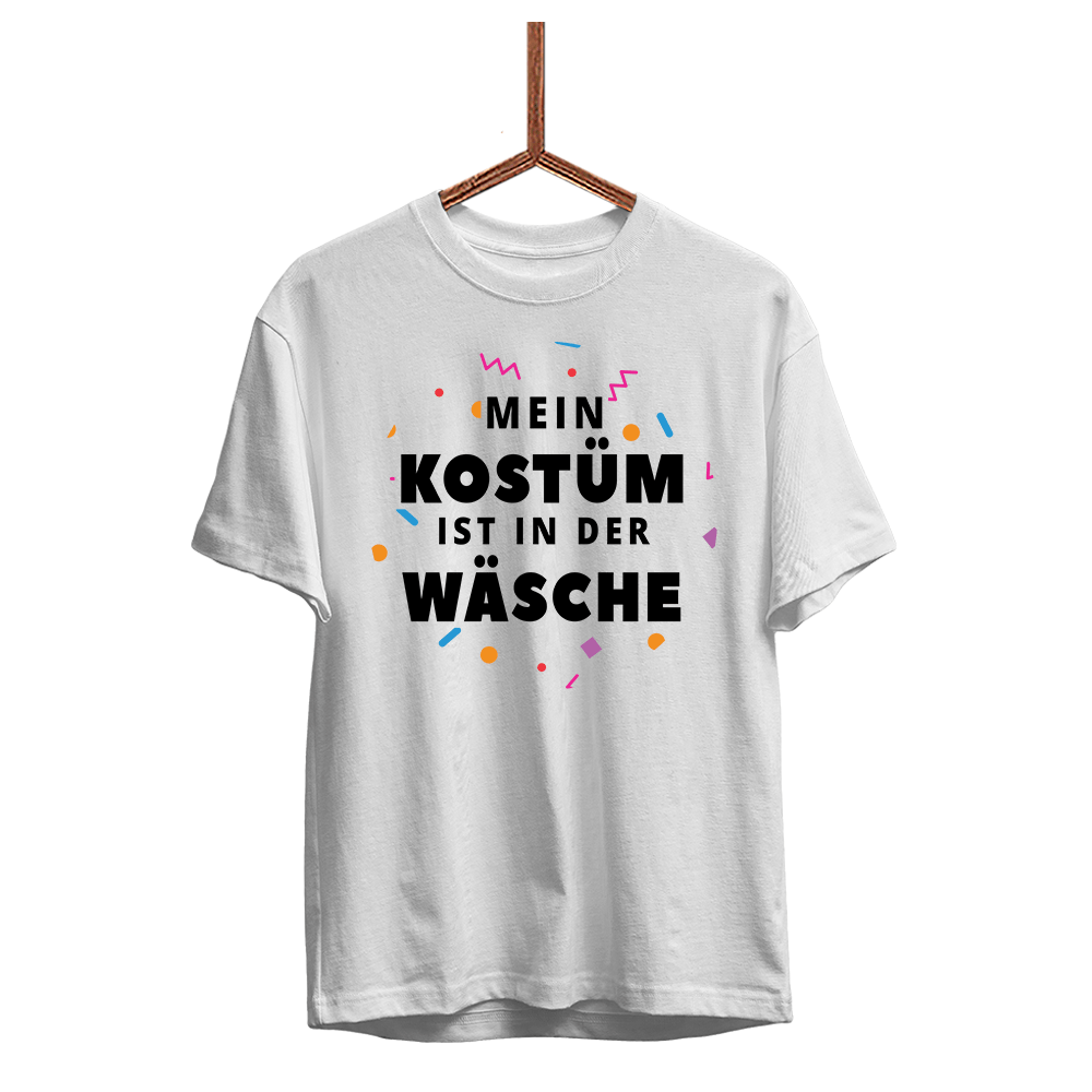 Herren T-Shirt Mein Kostüm ist in der Wäsche - Schwarzer - Kaffee