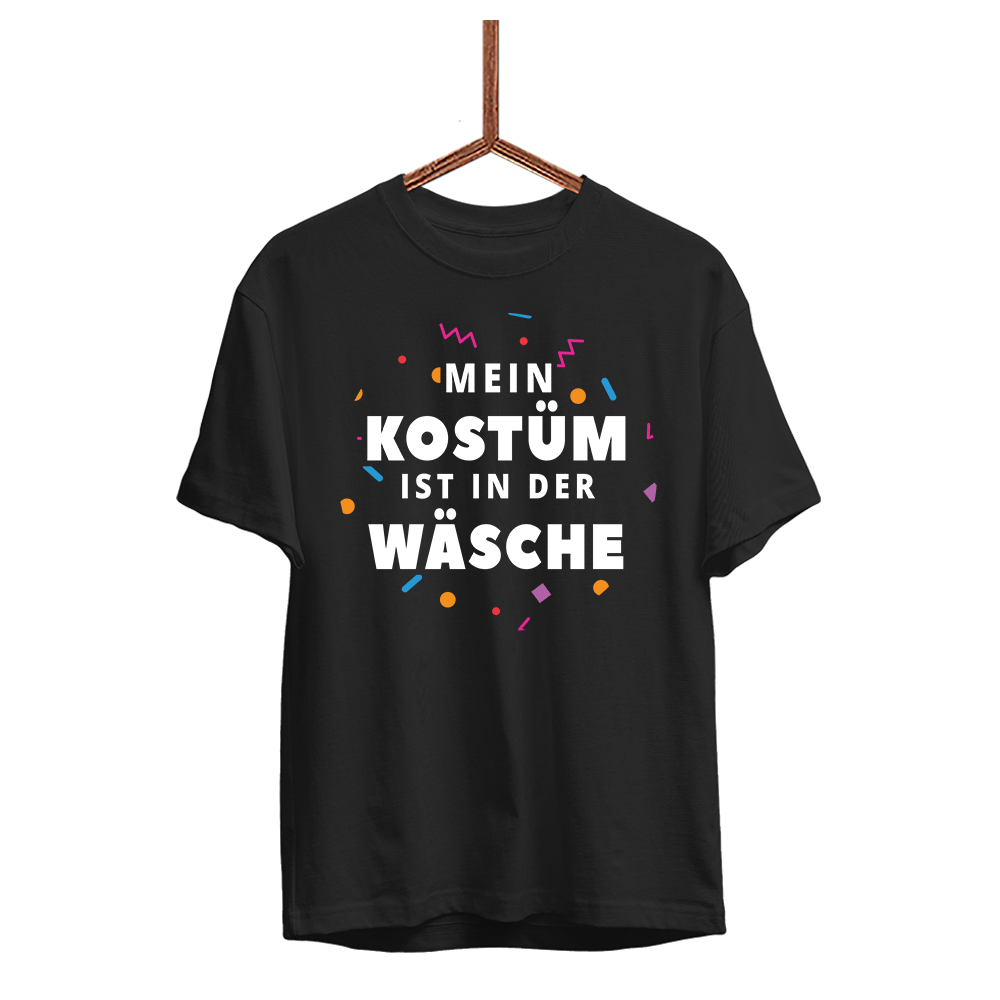 Herren T-Shirt Mein Kostüm ist in der Wäsche - Schwarzer - Kaffee