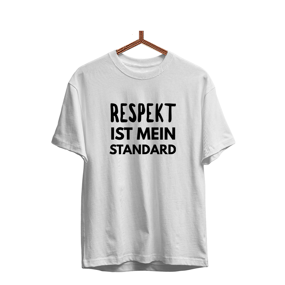 Herren T-Shirt Respekt ist mein Standard - Schwarzer - Kaffee