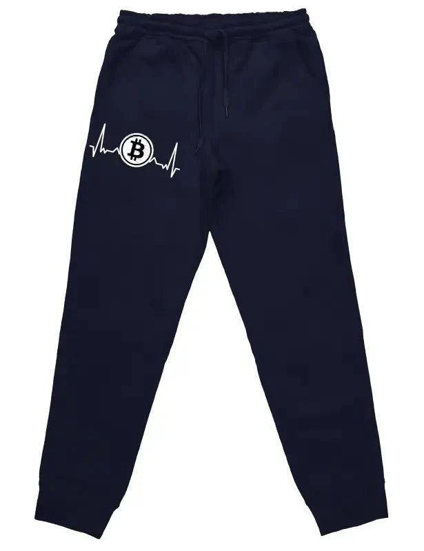 Herzschlag Bitcoin Jogginghose mit lustigem Spruch - tshirtladen -