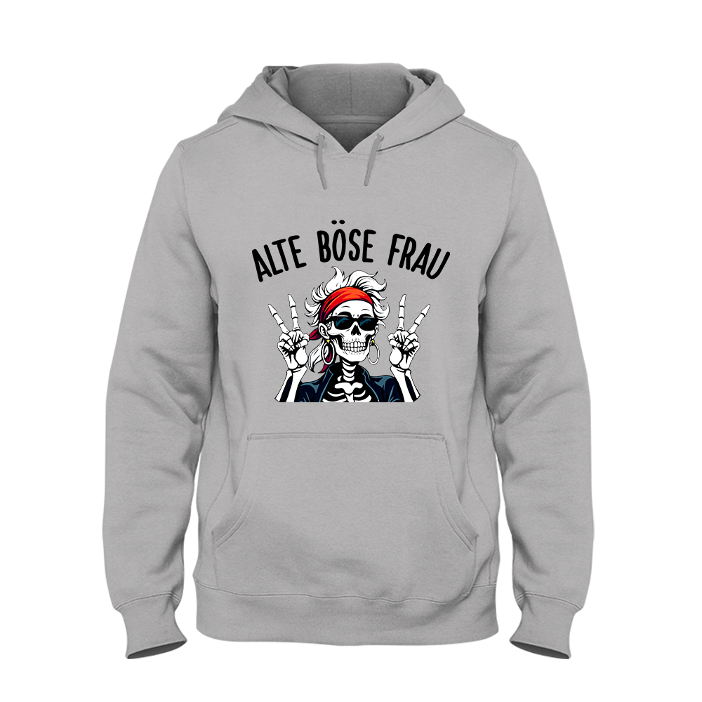Hoodie Alte böse Frau - Schwarzer - Kaffee