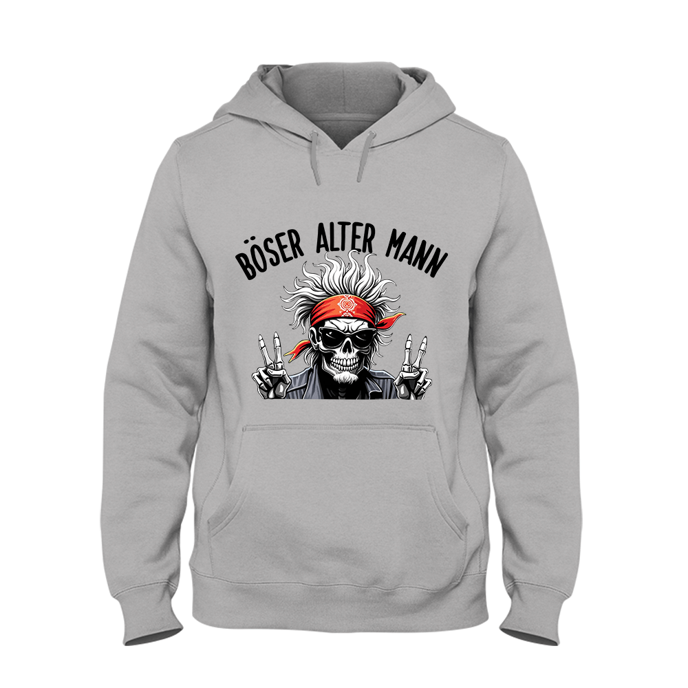 Hoodie Böser alter Mann - Schwarzer - Kaffee