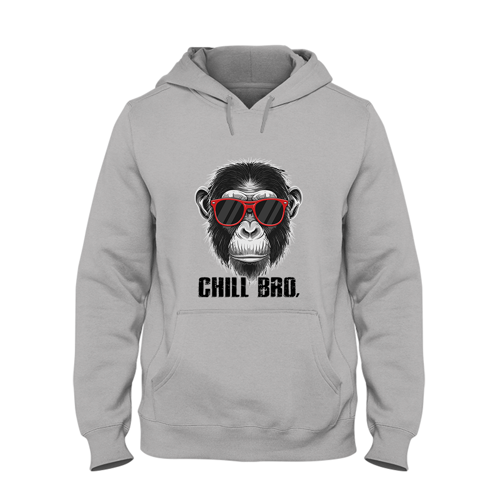 Hoodie Chill Bro - Schwarzer - Kaffee