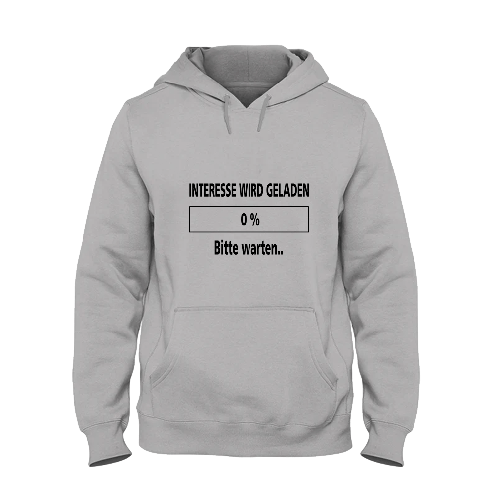 Hoodie Interesse wird geladen bitte warten - Schwarzer - Kaffee