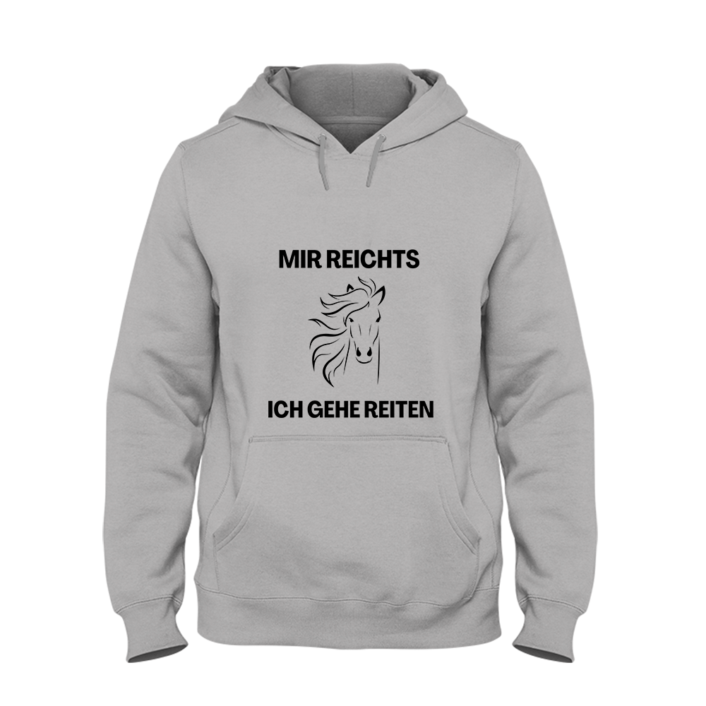 Hoodie Mir reichts ich gehe Reiten - Schwarzer - Kaffee