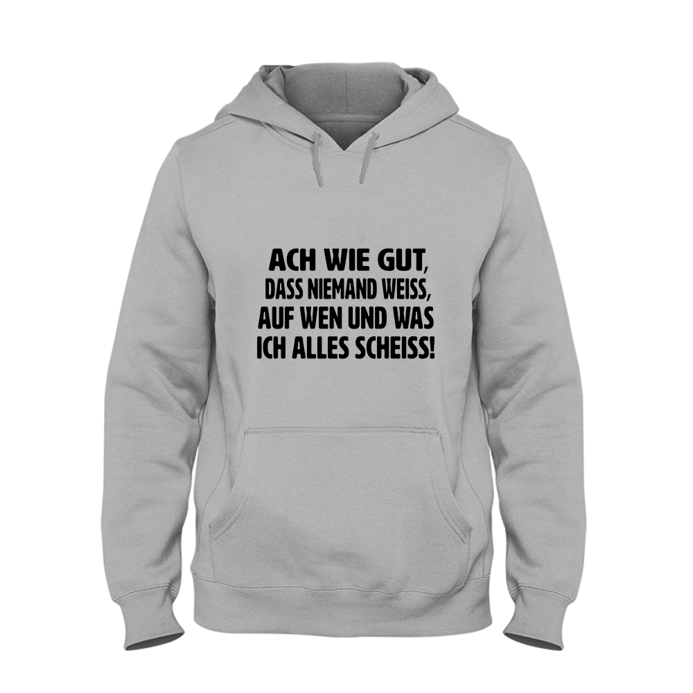 Hoodie Unisex ach wie gut - Schwarzer - Kaffee