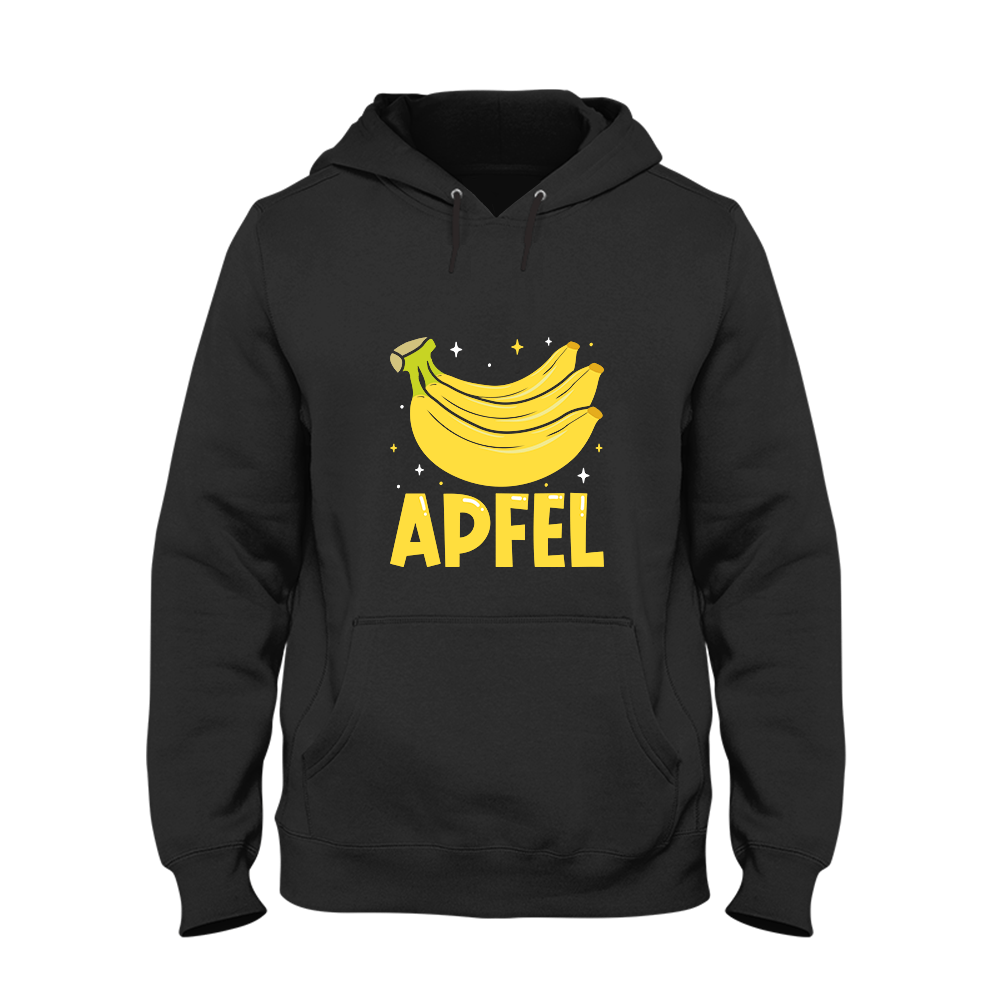 Hoodie Unisex Apfel - Schwarzer - Kaffee