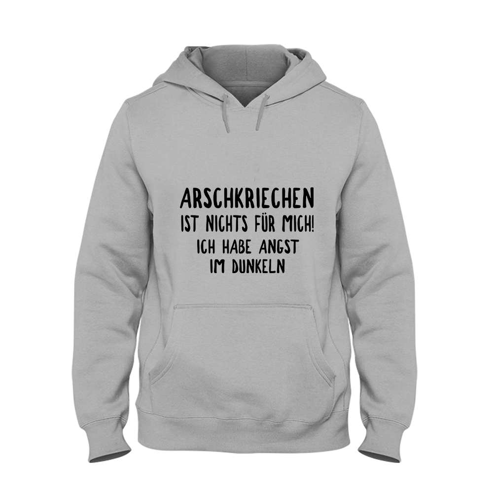 Hoodie Unisex Arschkriechen ist nichts für mich! - Schwarzer - Kaffee