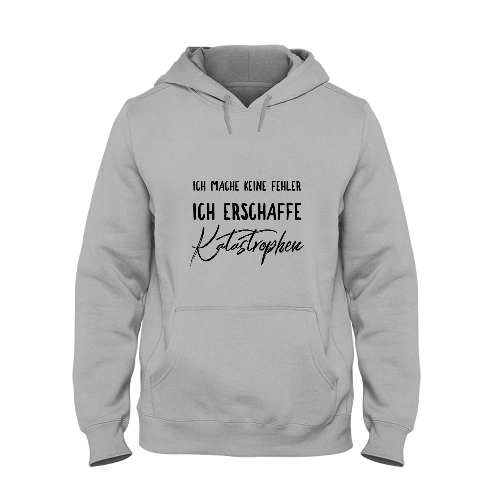 Hoodie Unisex Ich mache keine Fehler - Schwarzer - Kaffee