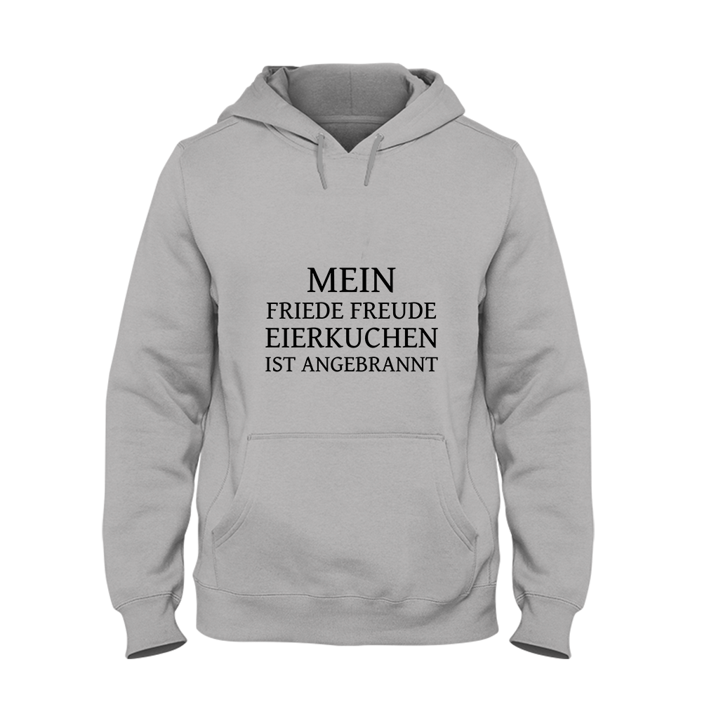 Hoodie Unisex Mein Friede Freude Eierkuchen - Schwarzer - Kaffee