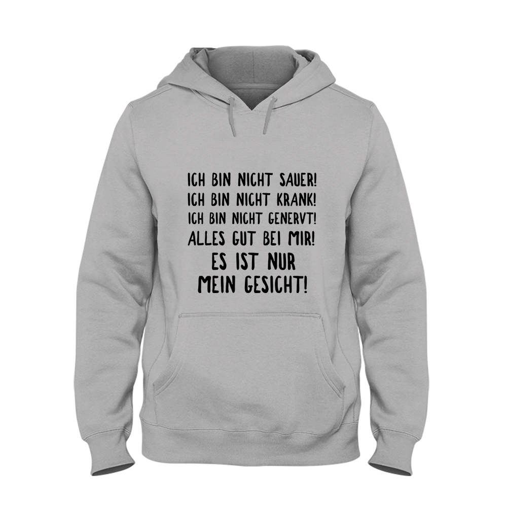 Hoodie Unisex Mein Gesicht - Schwarzer - Kaffee