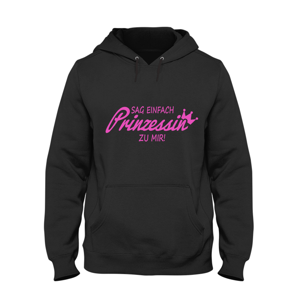 Hoodie Unisex Prinzessin - Schwarzer - Kaffee