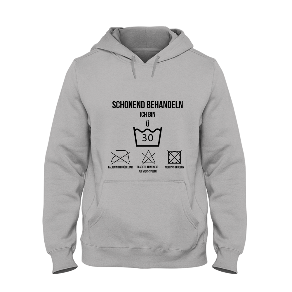 Hoodie Unisex Schonend behandeln 30 - Schwarzer - Kaffee