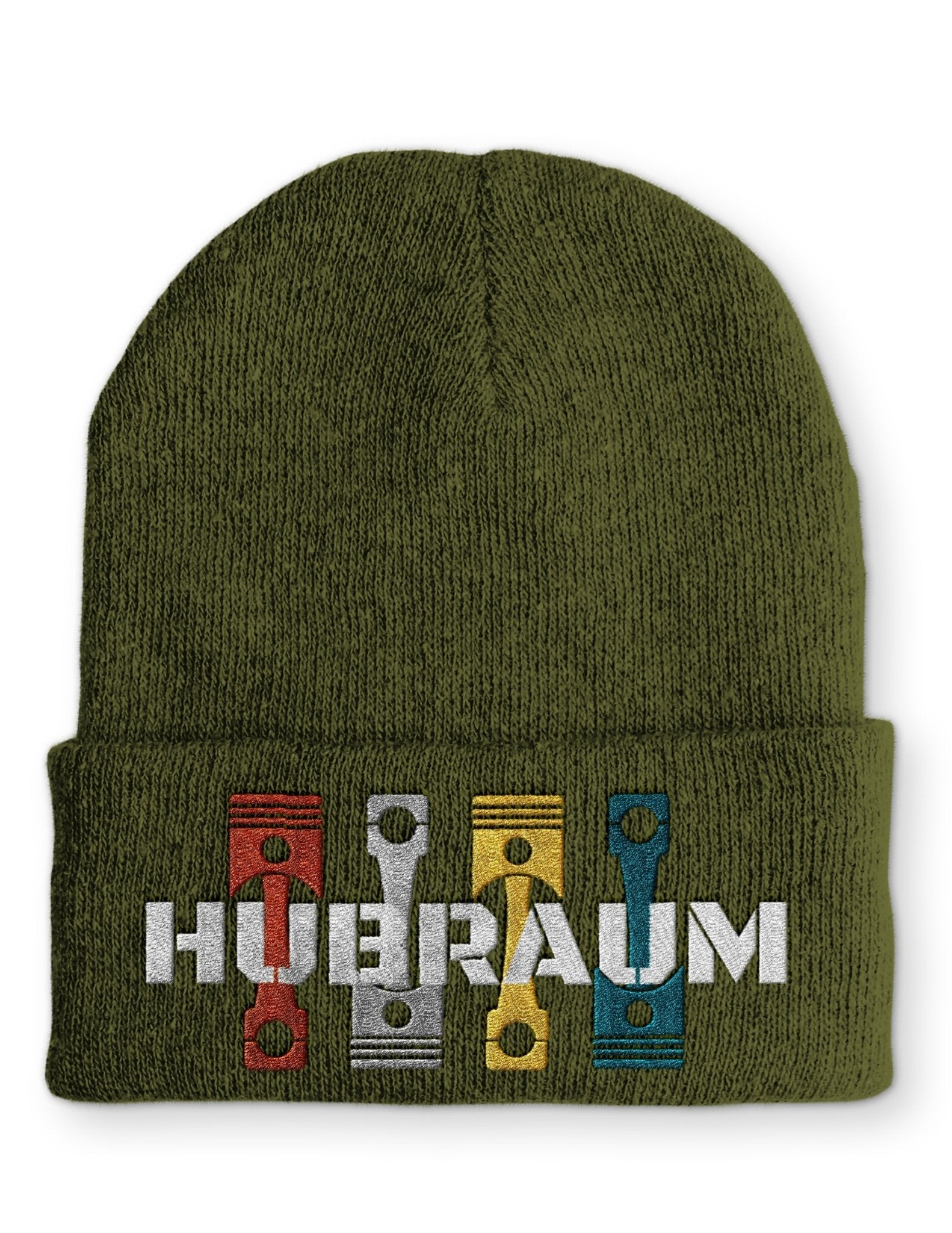 Hubraum Statement Beanie Mütze mit Spruch - tshirtladen - Mütze