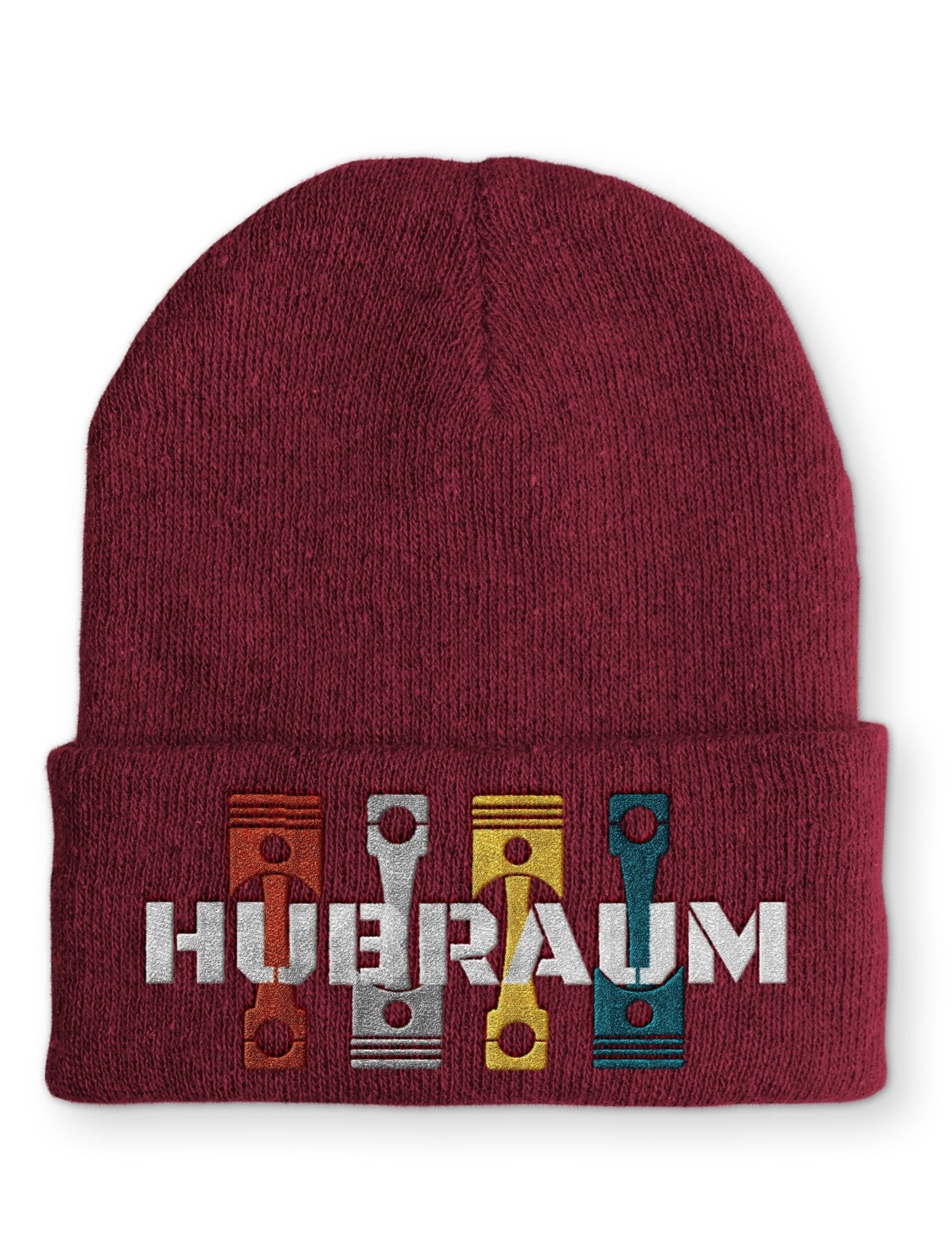 Hubraum Statement Beanie Mütze mit Spruch - tshirtladen - Mütze
