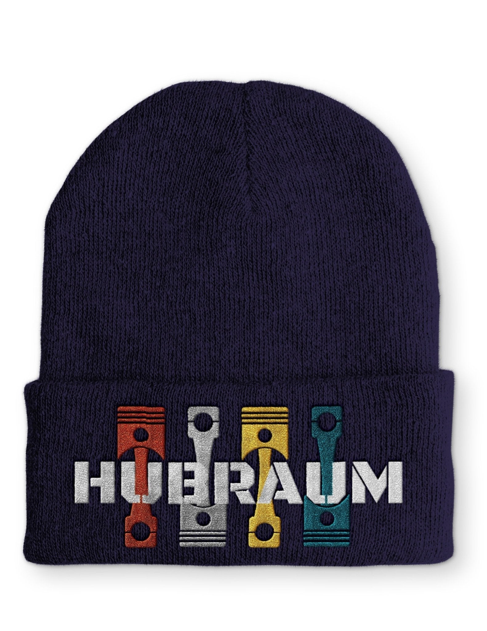 Hubraum Statement Beanie Mütze mit Spruch - tshirtladen - Mütze