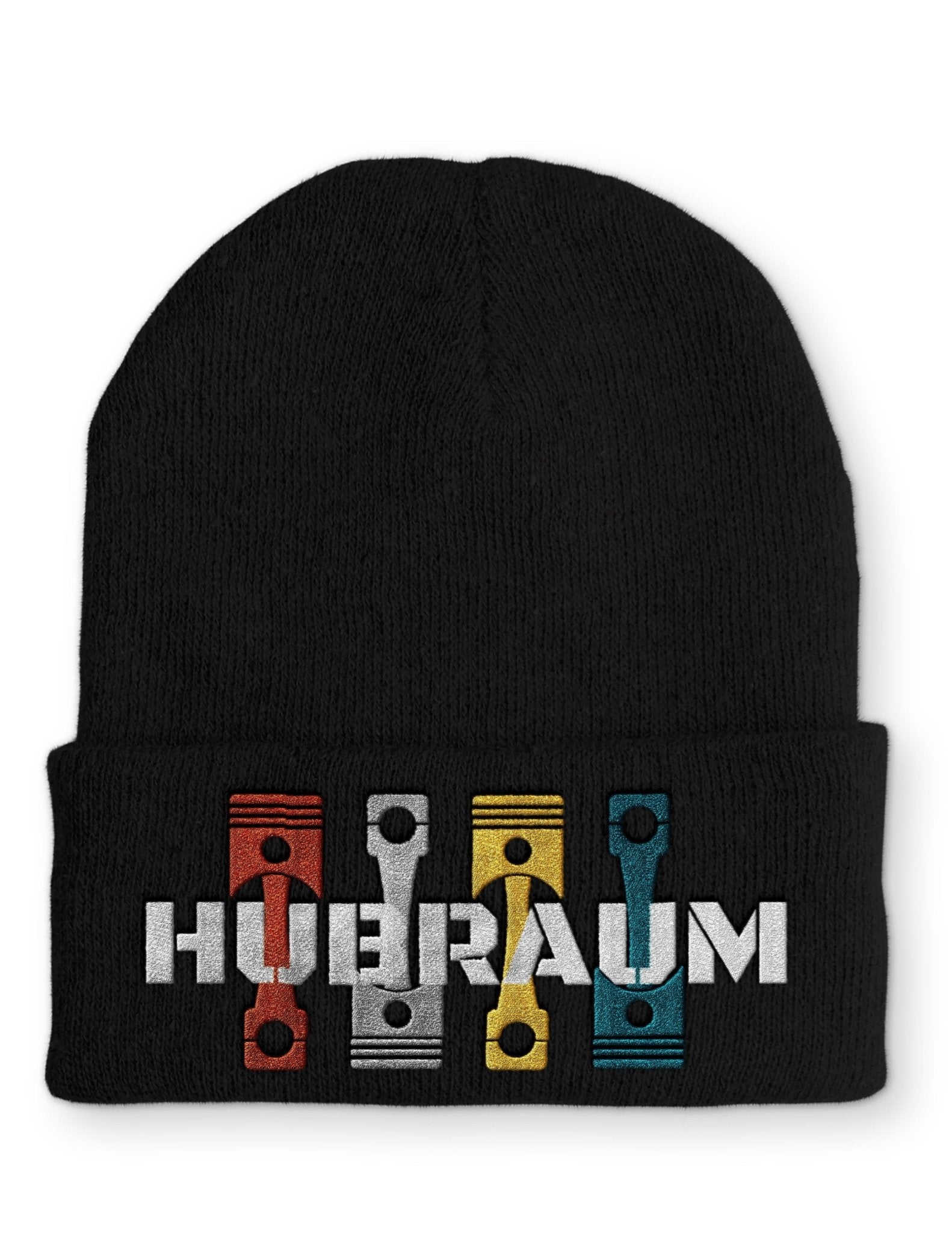 Hubraum Statement Beanie Mütze mit Spruch - tshirtladen - Mütze