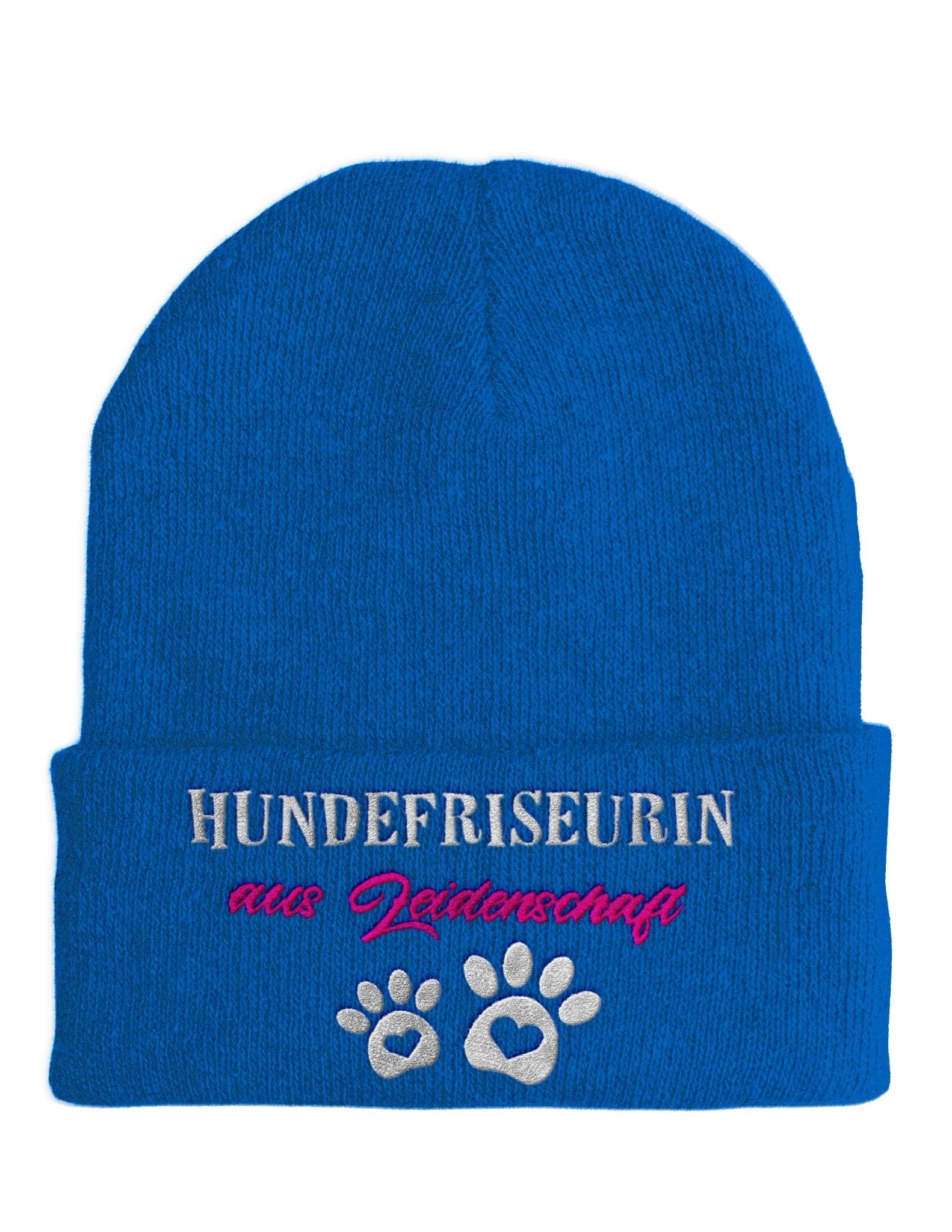 Hundefriseurin aus Leidenschaft Beanie Mütze mit Spruch - tshirtladen - Mütze