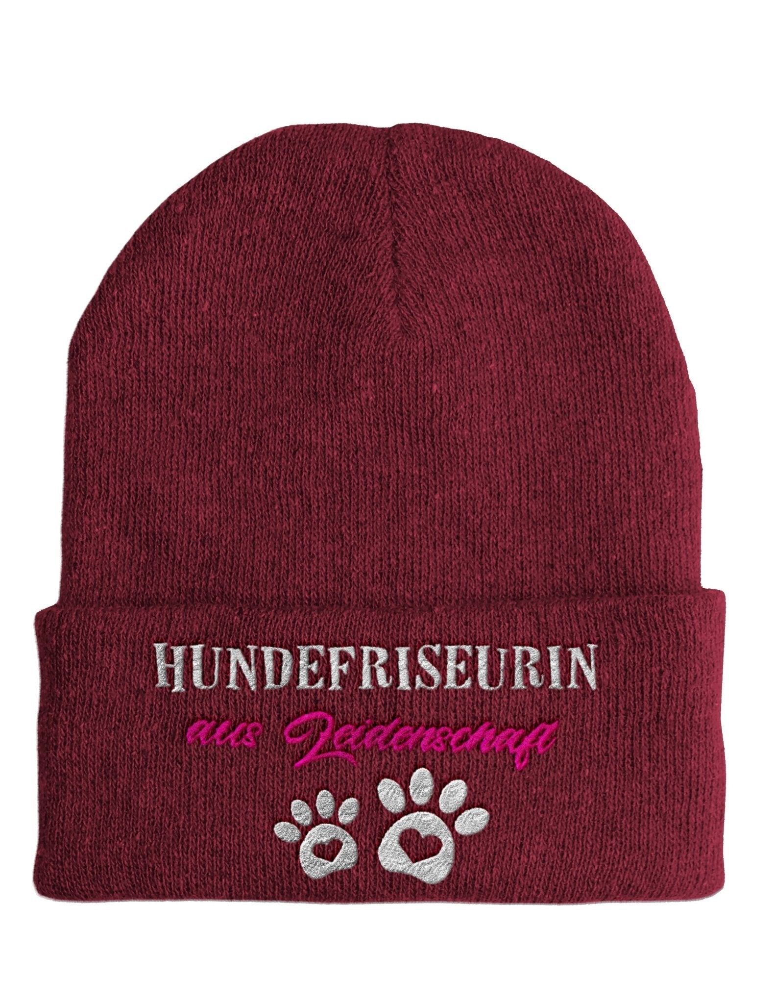 Hundefriseurin aus Leidenschaft Beanie Mütze mit Spruch - tshirtladen - Mütze