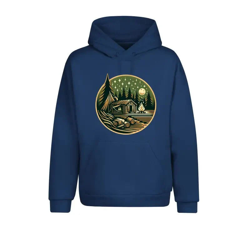 Hütte Mitternacht Statement Hoodie Unisex - tshirtladen -