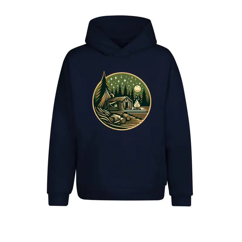 Hütte Mitternacht Statement Hoodie Unisex - tshirtladen -
