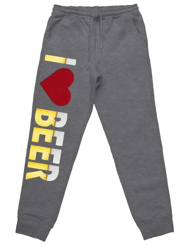 I Love Beer Jogginghose mit lustigem Spruch - tshirtladen -