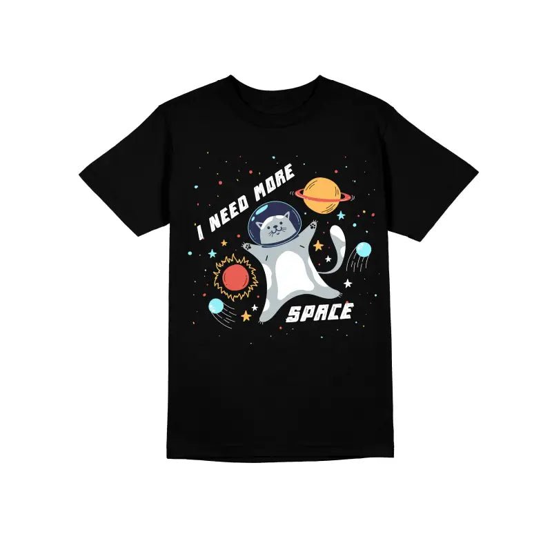I Need More Space Astronaut Herren Unisex T-Shirt - Schwarzer - Kaffee