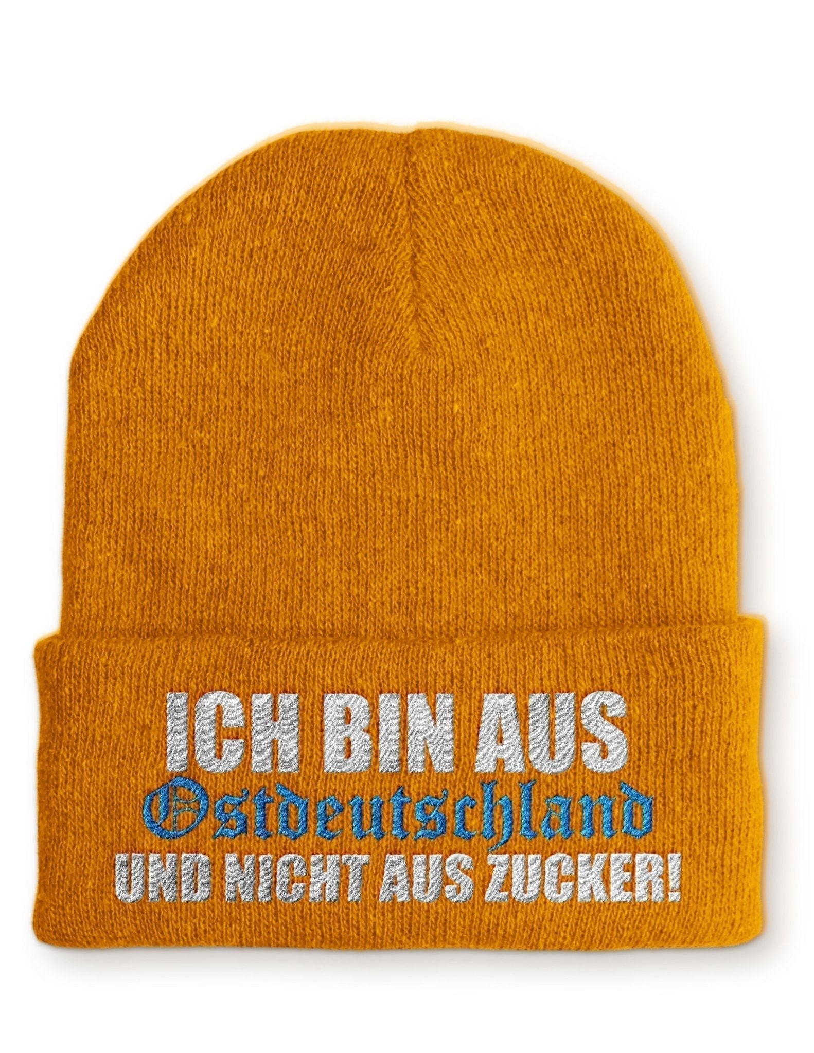 Ich bin aus Ostdeutschland und nicht aus Zucker! Beanie Mütze mit Spruch - tshirtladen - Mütze