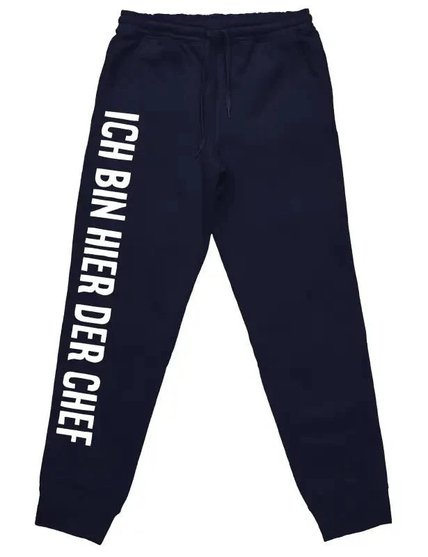Ich bin hier der Chef Jogginghose mit lustigem Spruch - tshirtladen -