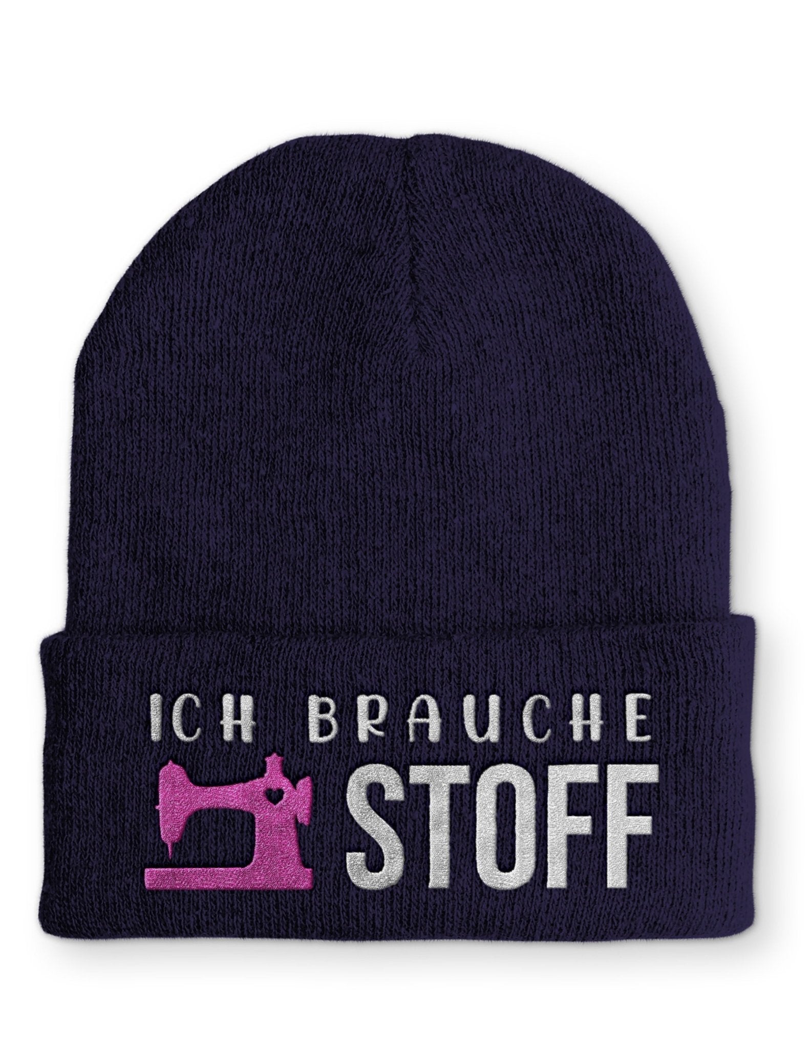 Ich brauche Stoff Keller Beanie Mütze mit Spruch - tshirtladen - Mütze