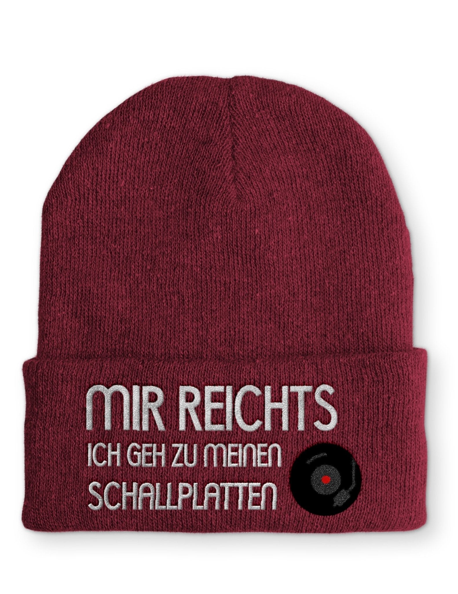 Ich geh zu meinen Schallplatten Keller Beanie Mütze mit Spruch - tshirtladen - Mütze