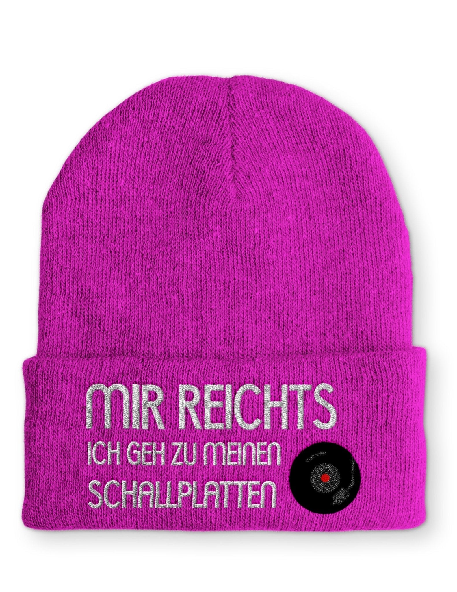Ich geh zu meinen Schallplatten Keller Beanie Mütze mit Spruch - tshirtladen - Mütze
