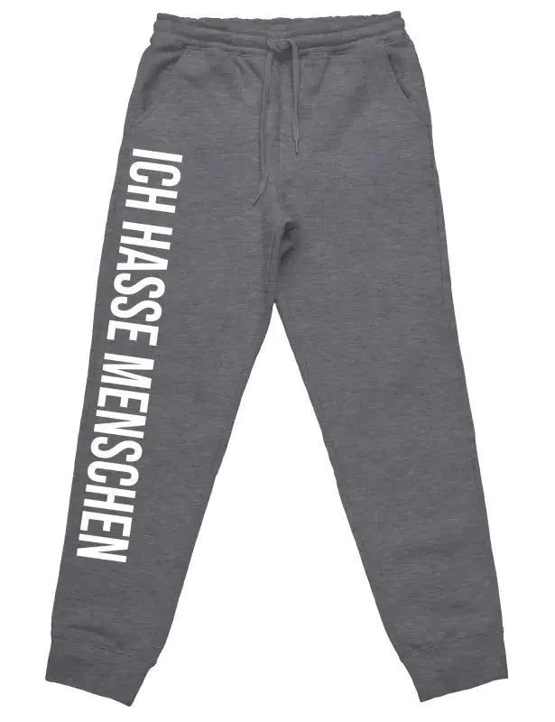 Ich hasse Menschen Jogginghose mit lustigem Spruch - tshirtladen -
