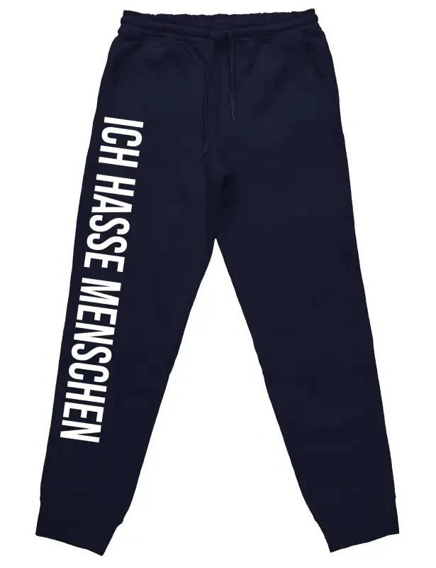 Ich hasse Menschen Jogginghose mit lustigem Spruch - tshirtladen -