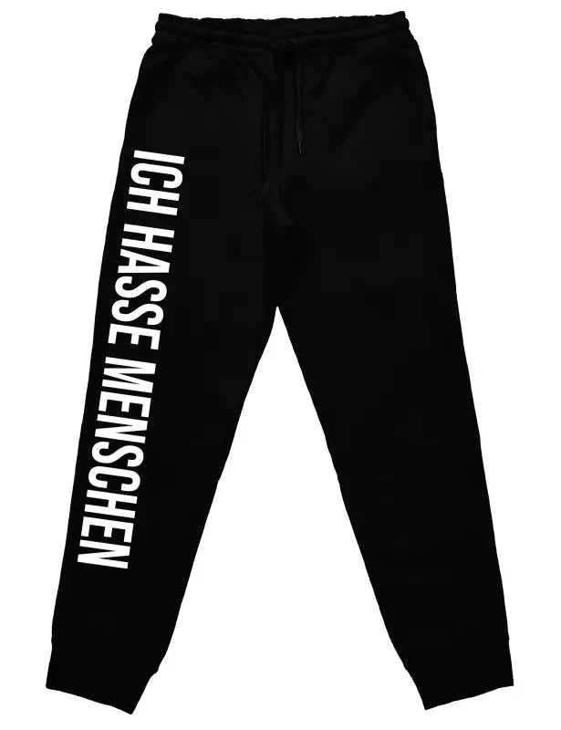 Ich hasse Menschen Jogginghose mit lustigem Spruch - tshirtladen -